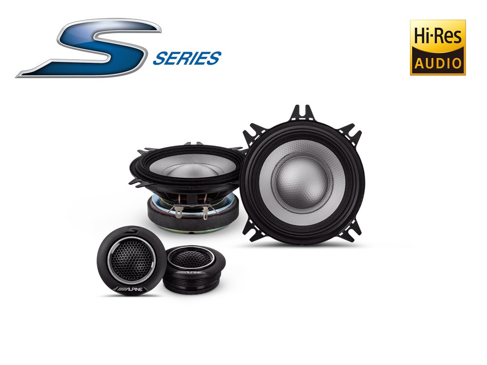 Kit haut-parleurs séparés 2 voies 10 cm Hi-Res Audio