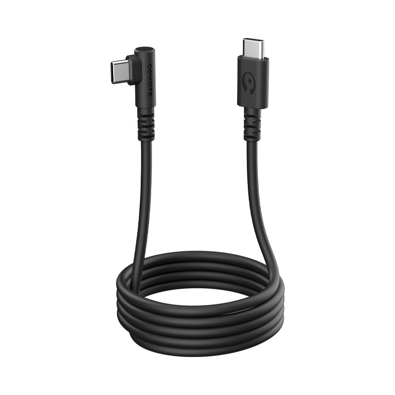 Câble USB-C vers USB-C coudé DATA et CHARGE